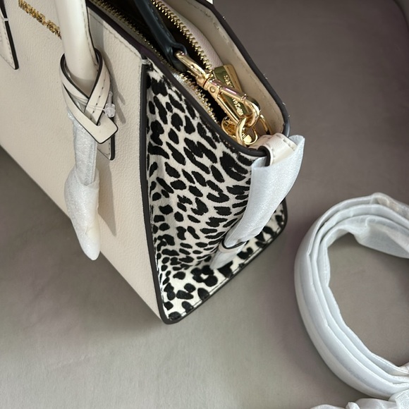 Michael Kors Avril Leather & Calf Hair Bag - Picture 10 of 12